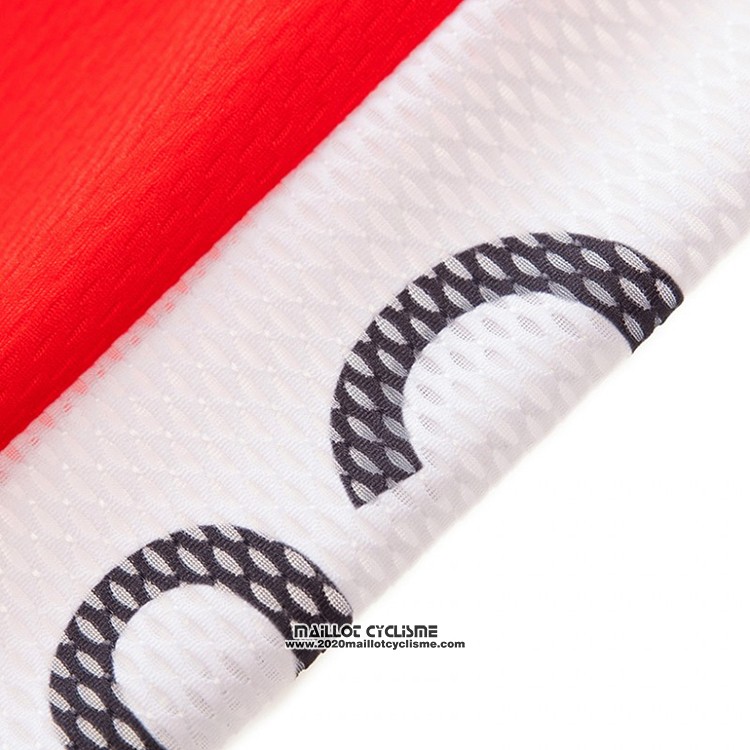2018 Maillot Ciclismo Cofidis Rouge et Blanc Manches Courtes et Cuissard
